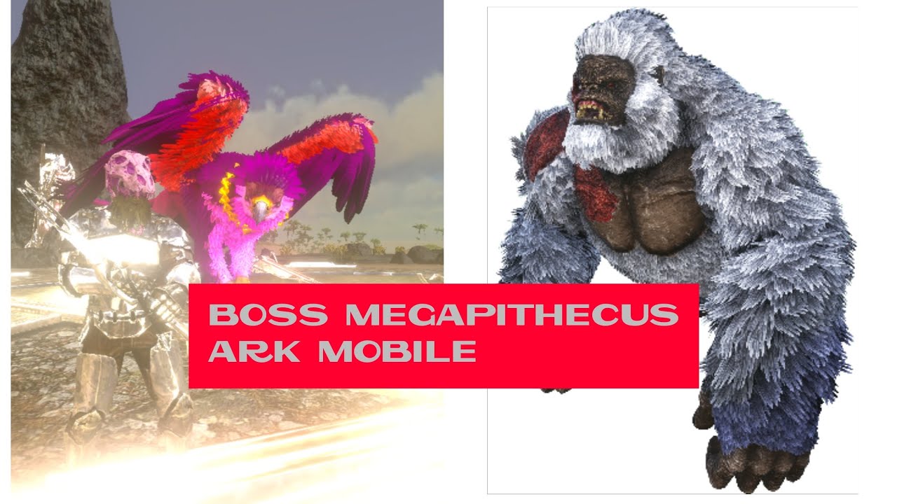 Derrotei o Boss megapithecus, masmorra no Ark mobile. - YouTube