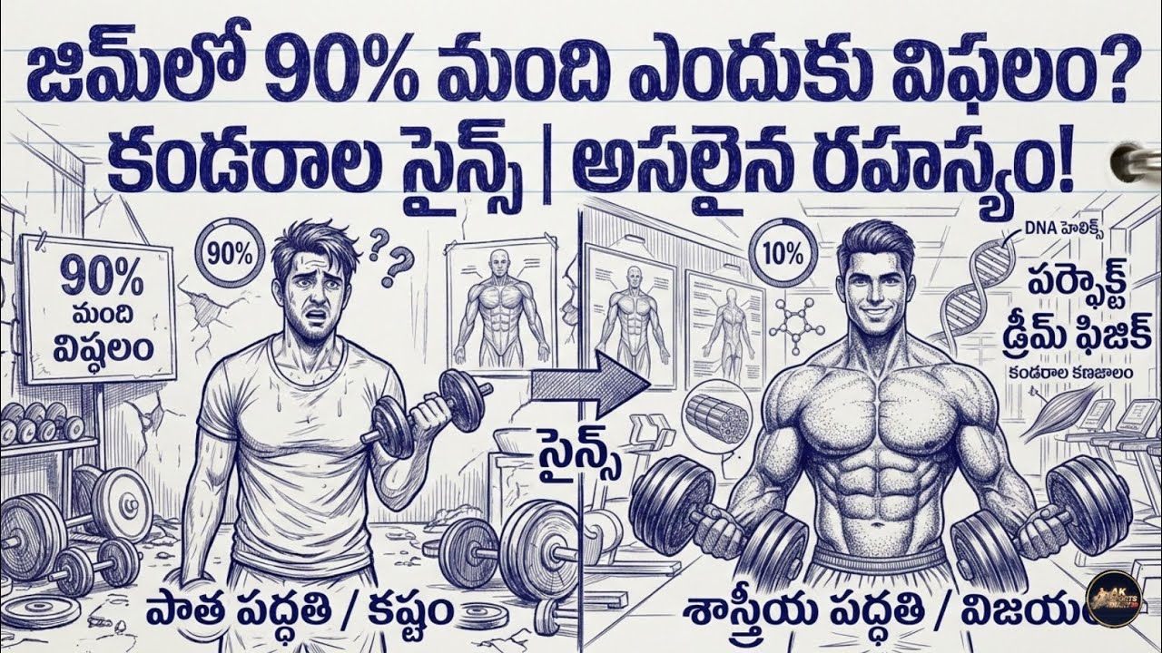 జిమ్ చేస్తున్నారా? అయితే ఈ నిజం తెలుసుకోండి! | Muscle Growth Science in Telugu | AK SportsDiary