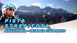 La strepitosa AMAZZONIA della Skiarea Campiglio Dolomiti di Brenta