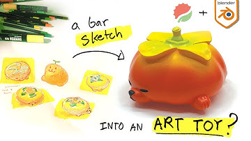 3D Printing a Sketch Drawing into Art Toy using Blender and Lychee !