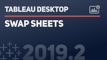 How to Swap sheets in a dashboard in Tableau Desktop 2019.2 and newer.