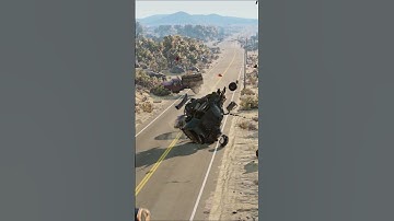 Realistic Highway Car Crashes #214 | BeamNG.drive #shorts #beamngdrive #car #crash