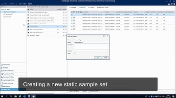 Manager sample sets with FossManager