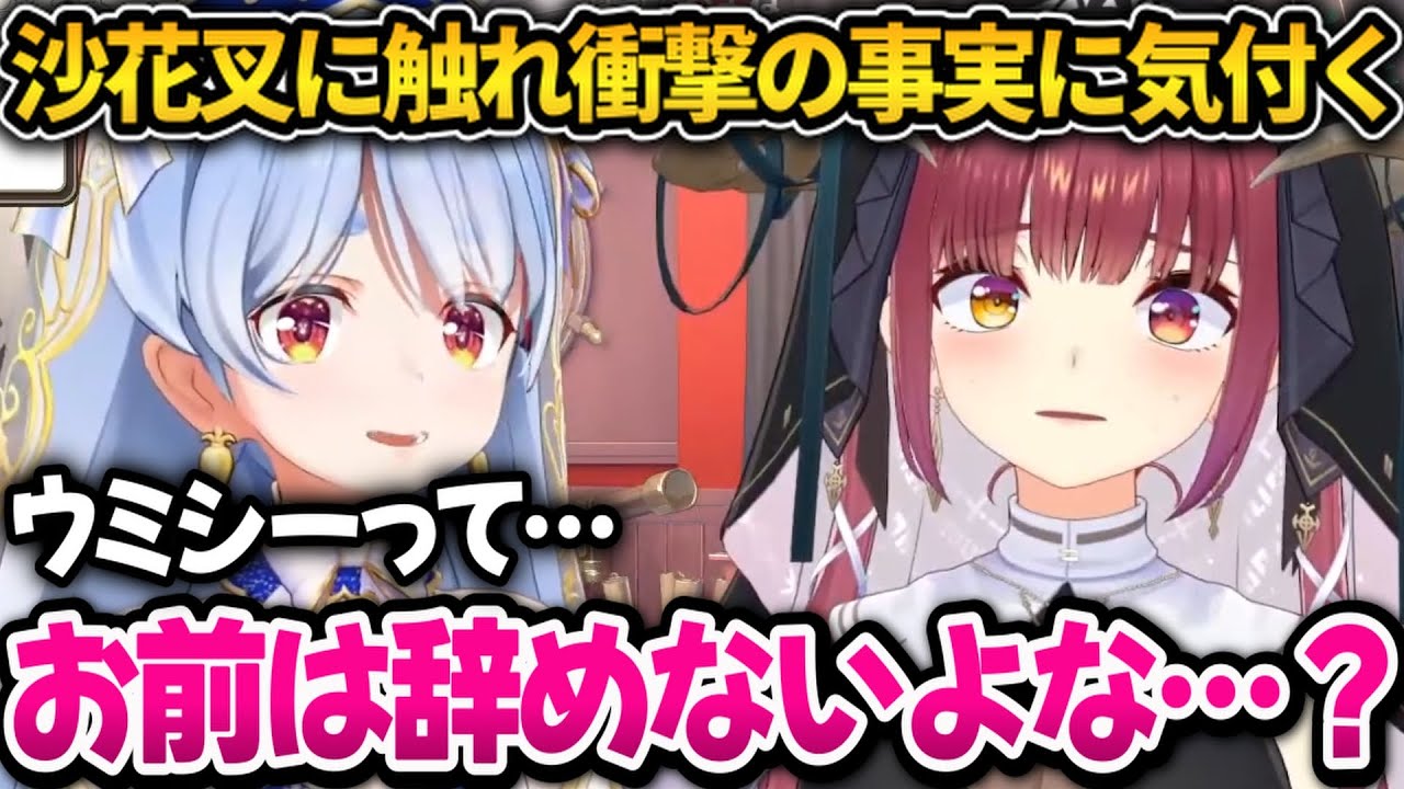 卒業した沙花叉に触れ衝撃の事実に気付くぺこまり【ホロライブ切り抜き/兎田ぺこら/宝鐘マリン】