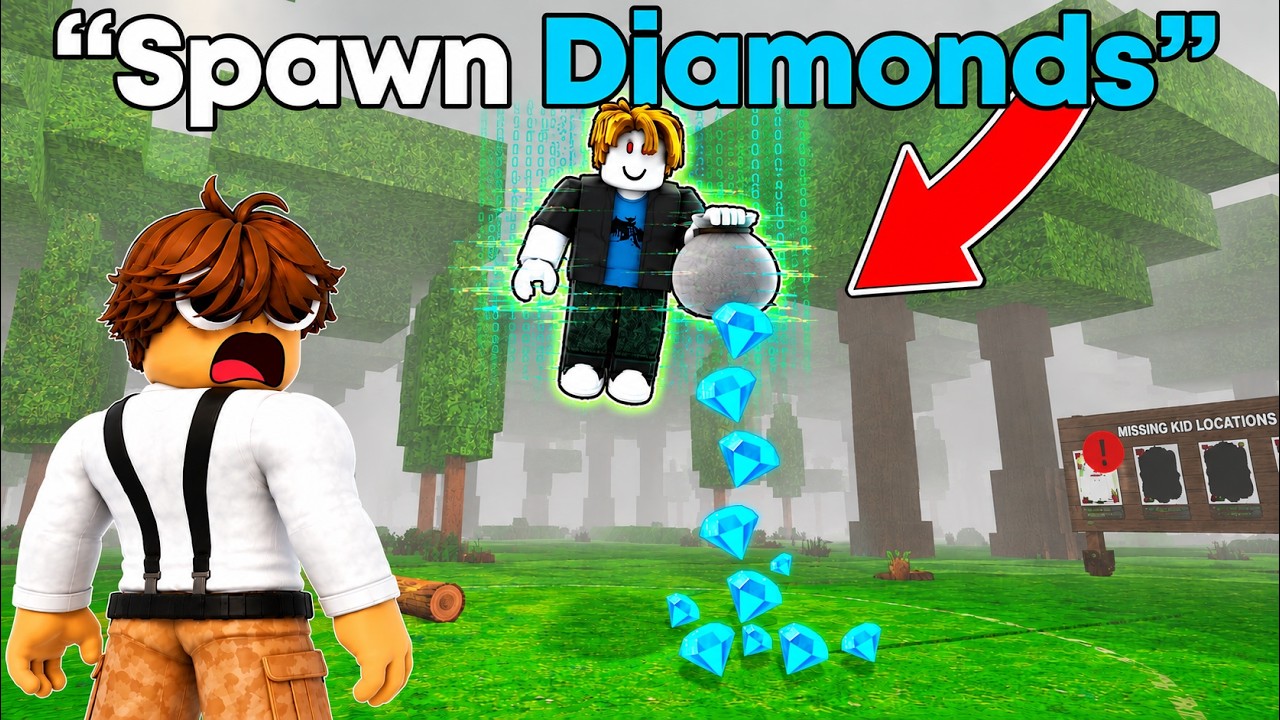 I Met The CRAZIEST HACKER in Roblox 99 Nights in the Forest!