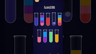 Color sort Level 22 #gameplay #game #games #gamers #colors #colorsortgame #colorsorting #recommended screenshot 3