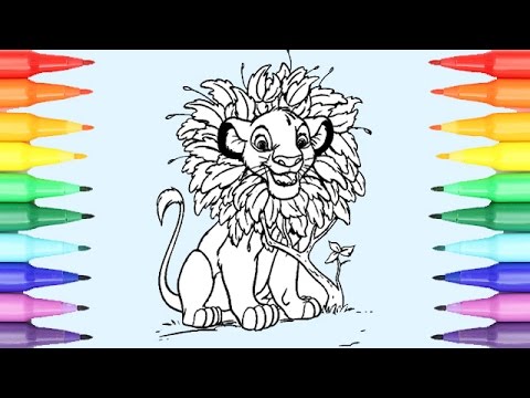 Disney Coloring Pages Lion King I Fun Coloring Videos For Kids - YouTube Disney Coloring Pages Lion King I Fun Coloring Videos For Kids - YouTube