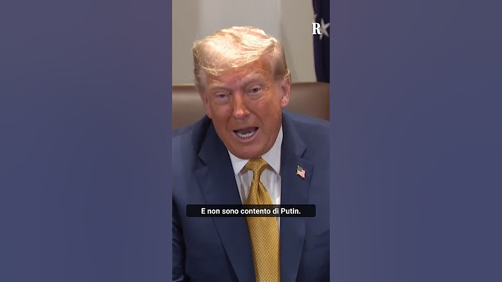 Trump: "Non sono contento di Putin, dice stronzate"