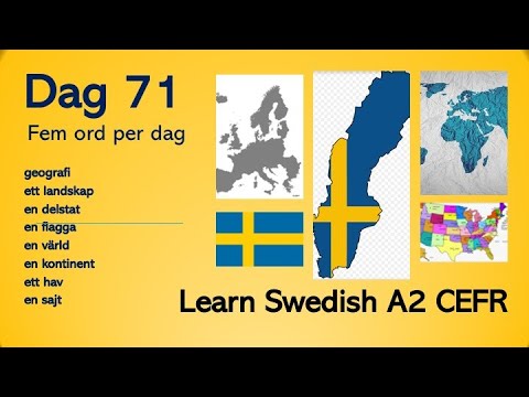 Learn Swedish - Day 71 - Five words a day - A2 CEFR