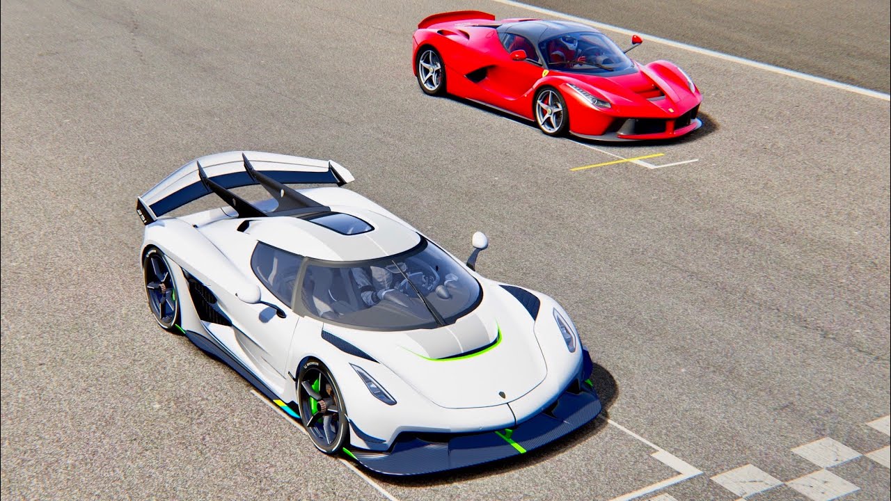 Koenigsegg Jesko Vs Ferrari La Ferrari Imola YouTube