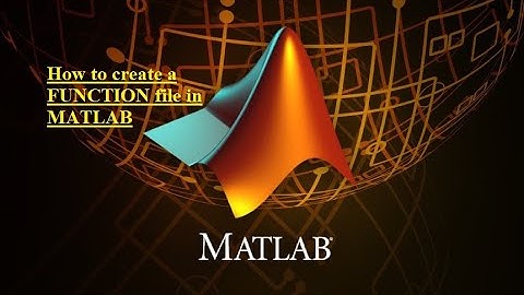 Creating and Executing a FUNCTION file in MATLAB (Lect.5).