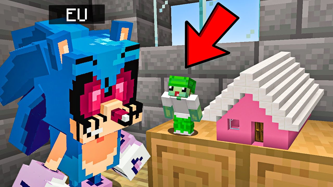 VIREI O SONIC.EXE PARA ENGANAR MEU AMIGO no Minecraft
