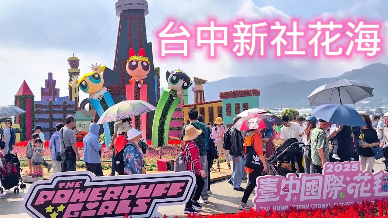 2025新社花海來了！台中花毯節「飛天小女警」主題. 11月 8日登場. 一年一度的賞花盛典。