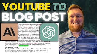 YouTube to Blog Post Using ChatGPT Plus and Claude AI🔥