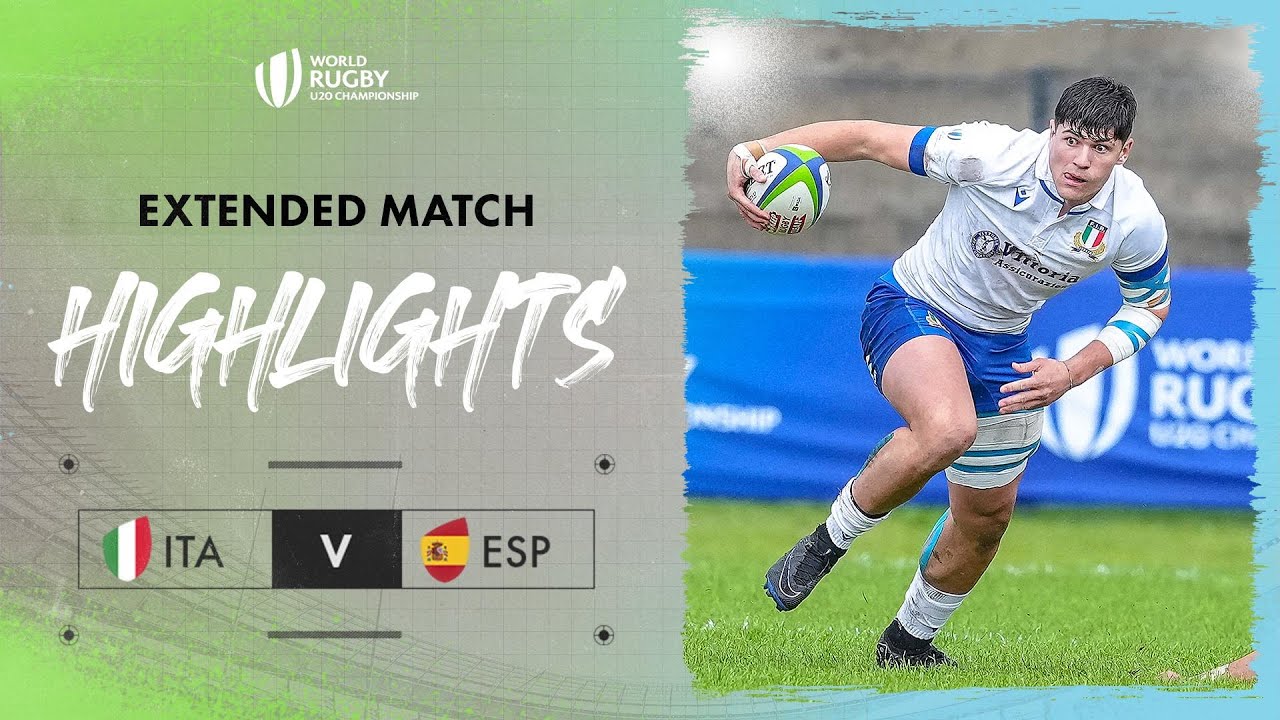 Italy DOMINATE tough match | Italy vs. Spain | World Rugby U20 ...