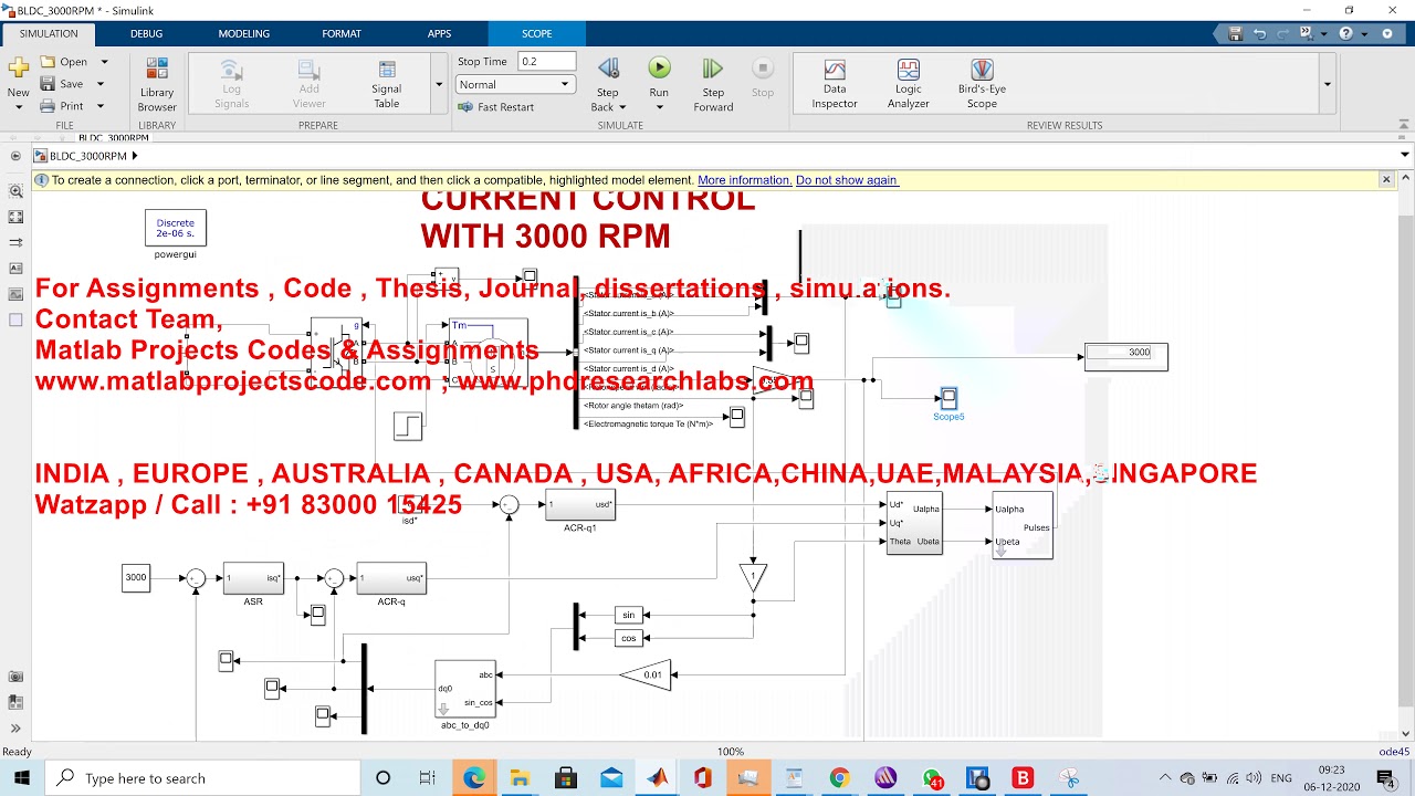 bldc-speed-and-current-control-with-3000-rpm-matlab-simulink-youtube
