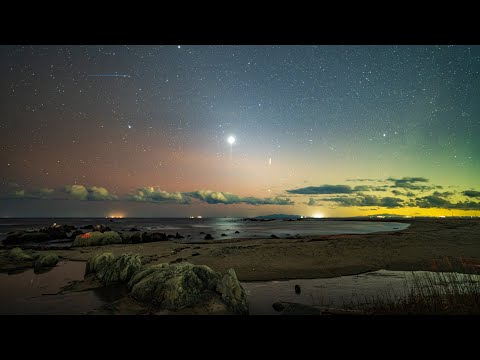 根本海岸の星空 ~南房総市2024年12月~Starry Sky Time Lapse