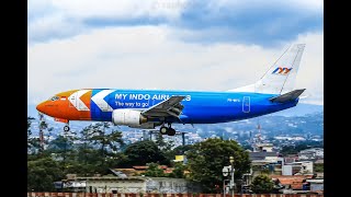 Boeing 737-39K(SF) - My Indo Airlines - PK-MYC Arriving from Balikpapan.