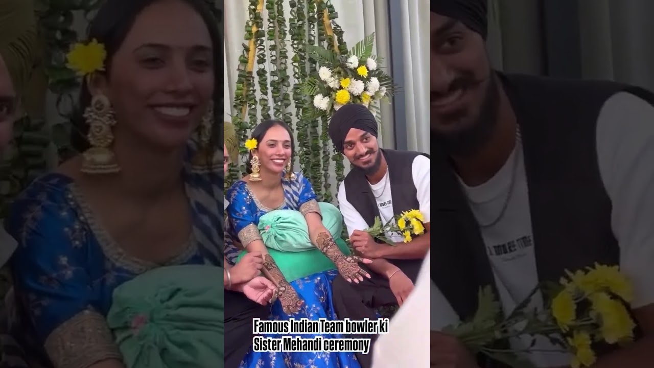 Arshdeep Singh during his sister & mehndi ceremony # marriage 