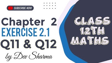 Class 12th Maths Ch 2 Ex 2.1 Q11 & Q12 | Inverse Trigonometry📝