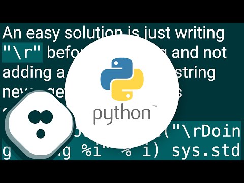 Replace console output in Python