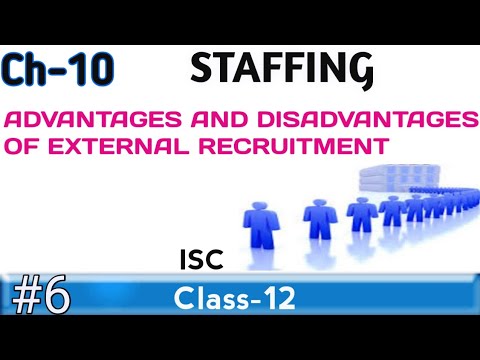 Advantages And Disadvantages Of External Recruitment Ch 10 Staffing Isc Class 12 Youtube
