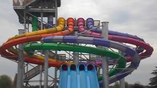 New 2017! oh canada!@wet'n'wild toronto| scary drop slides