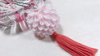 【つまみ細工】くす玉のかんざし　kusudama Tutorial kanzashi #家で一緒にやってみよう　#StayHome