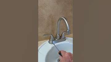 Absolutely the easiest way to remove your bathroom sink faucet!
