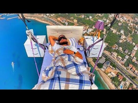 Flying Bedroom -Uçan Yatak Odası Siesta In the Sky Havada Şekerleme Paragliding-Yamaçparaşütü Alanya