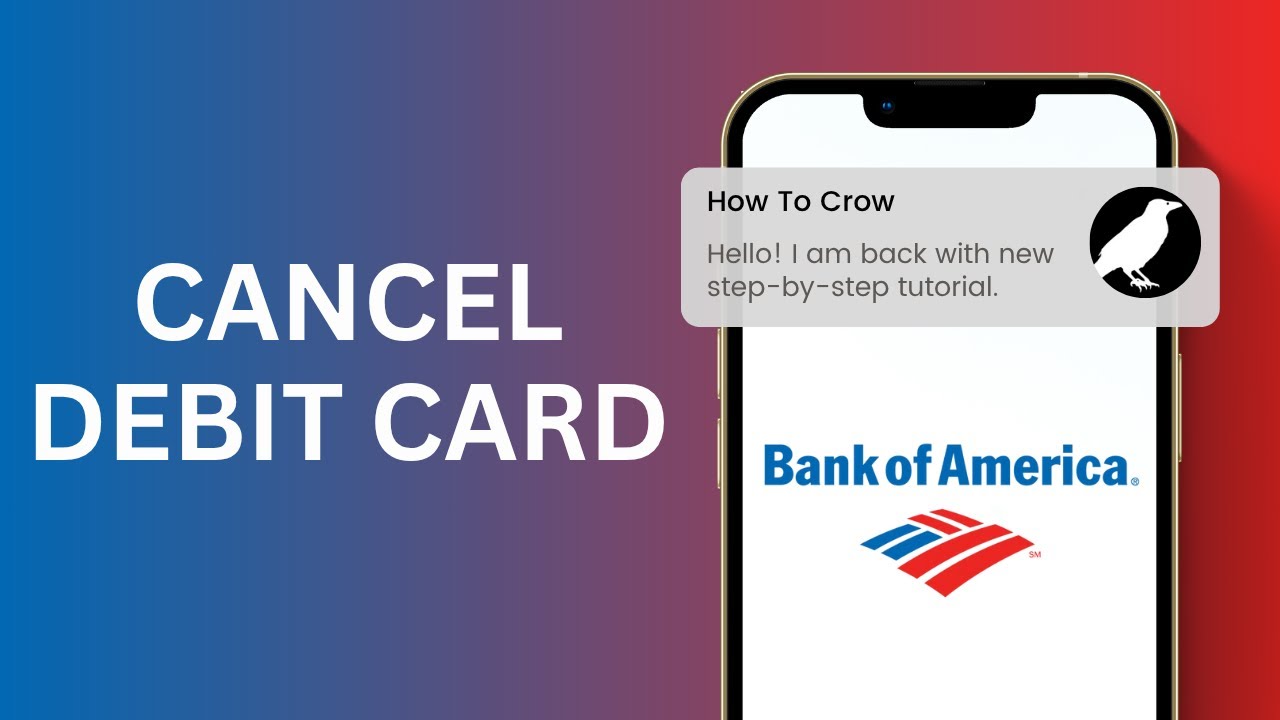 Bank Of America Cancel Debit Card