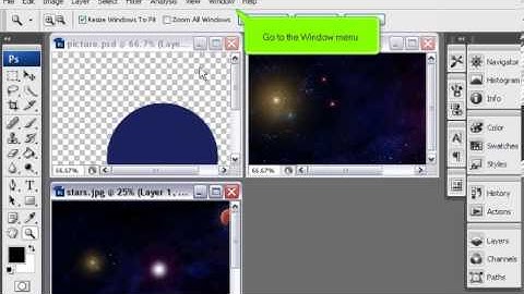 Rearranging and closing all open documents in PhotoShop
