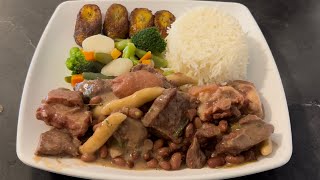 How To Make Jamaican Stew Peas With Pigtail And Beef