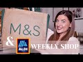 HUGE M&S AND ALDI WEEKLY FOOD SHOP || Aldi Middle Aisle Haul + M&S Clothing Sale Try on