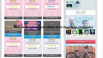 How to download and import stick figures on stick nodes