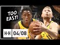 Victor Oladipo & Domantas Sabonis Full Highlights Pacers vs Hornets (2018.04.08) - 57 Pts Combined