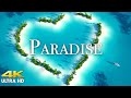 FLYING OVER PARADISE (4K UHD) Amazing Beautiful Nature Scenery with Relaxing Music for Stress Relief