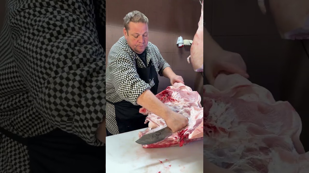 Vykostění vepřové půlky