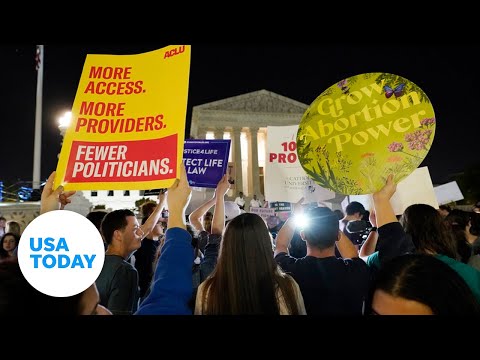 Roe v. Wade protests outside Supreme Court after reported leak of draft opinion | USA TODAY