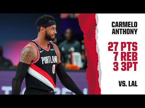 Carmelo Anthony (27 PTS, 7 REB) Game 5 Highlights | Trail Blazers vs. Lakers