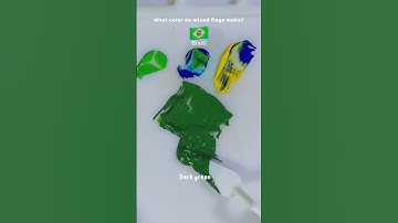 What color do mixed flags make? #paintmixing #satisfyingart #asmrart #colormixing