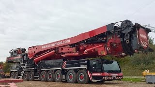 LTM 11200 boom disassembly