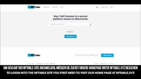 NFTable onboarding video...