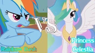 Epic Rap Battles Of History (Pony Parody) Season 2- Rainbow Dash VS Princess Celestia