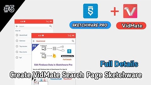 How to add sreach page in Vidmate App for Sketchware Pro #part5