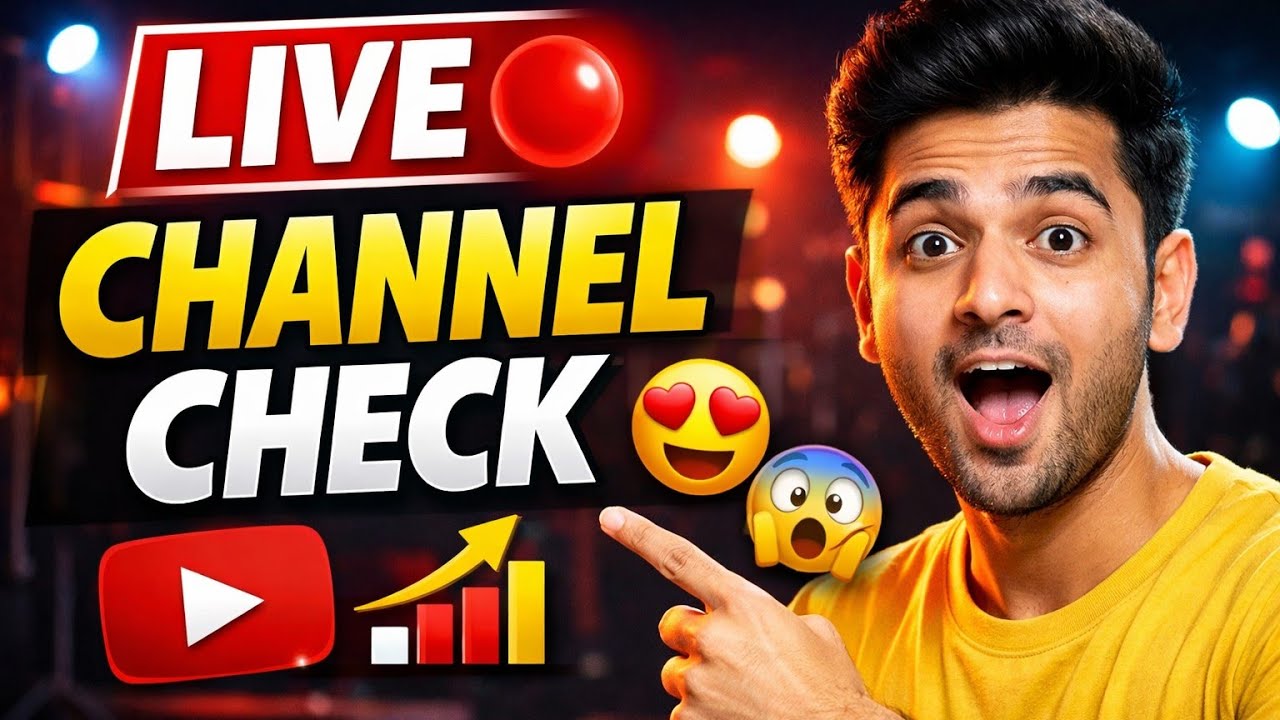 Aaj Live Channel Check Hoga 😍 | Growth Tips + Promotion🔴 Option 5 (Most Clickable)