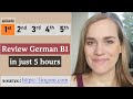 Review ALL lessons of German B1 level in just 5 hours! - (1st episode) Deutsch B1 Shadowing