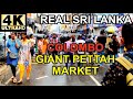 Walking sri lanka  giant street market pettah  4k asmr no talk street sounds real sri lanka