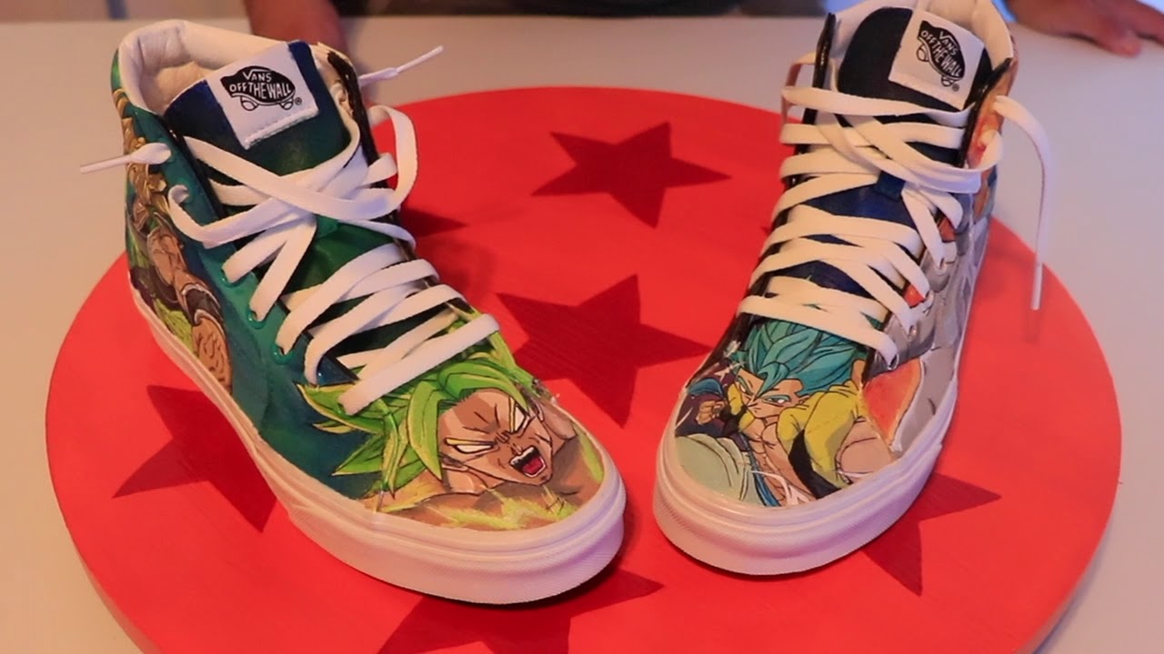Custom Dragon Ball Super Broly Shoes - YouTube