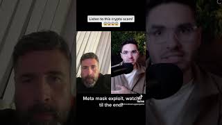 There is a massive scamming crypto using meta-mask listen carefully #Crypto #CryptoScam #BTC